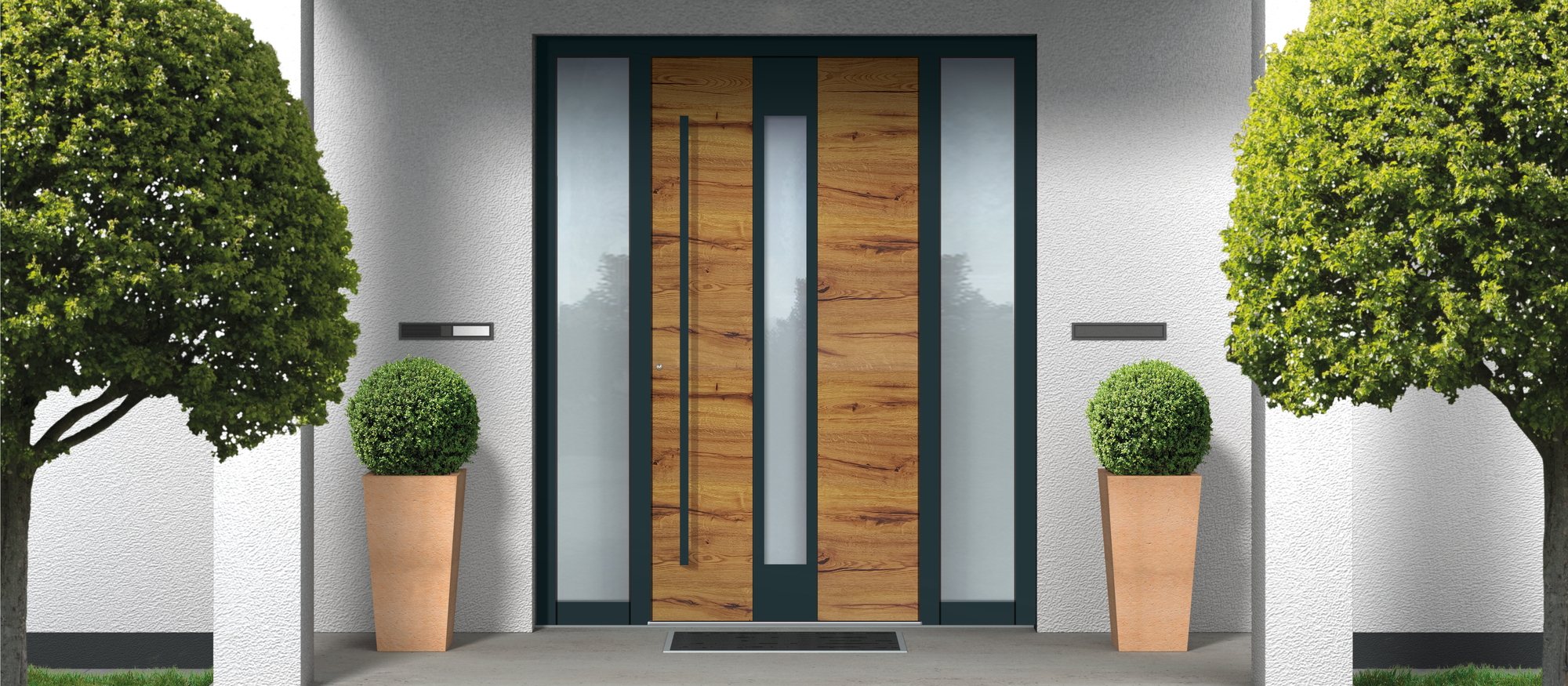 Aluminium front door